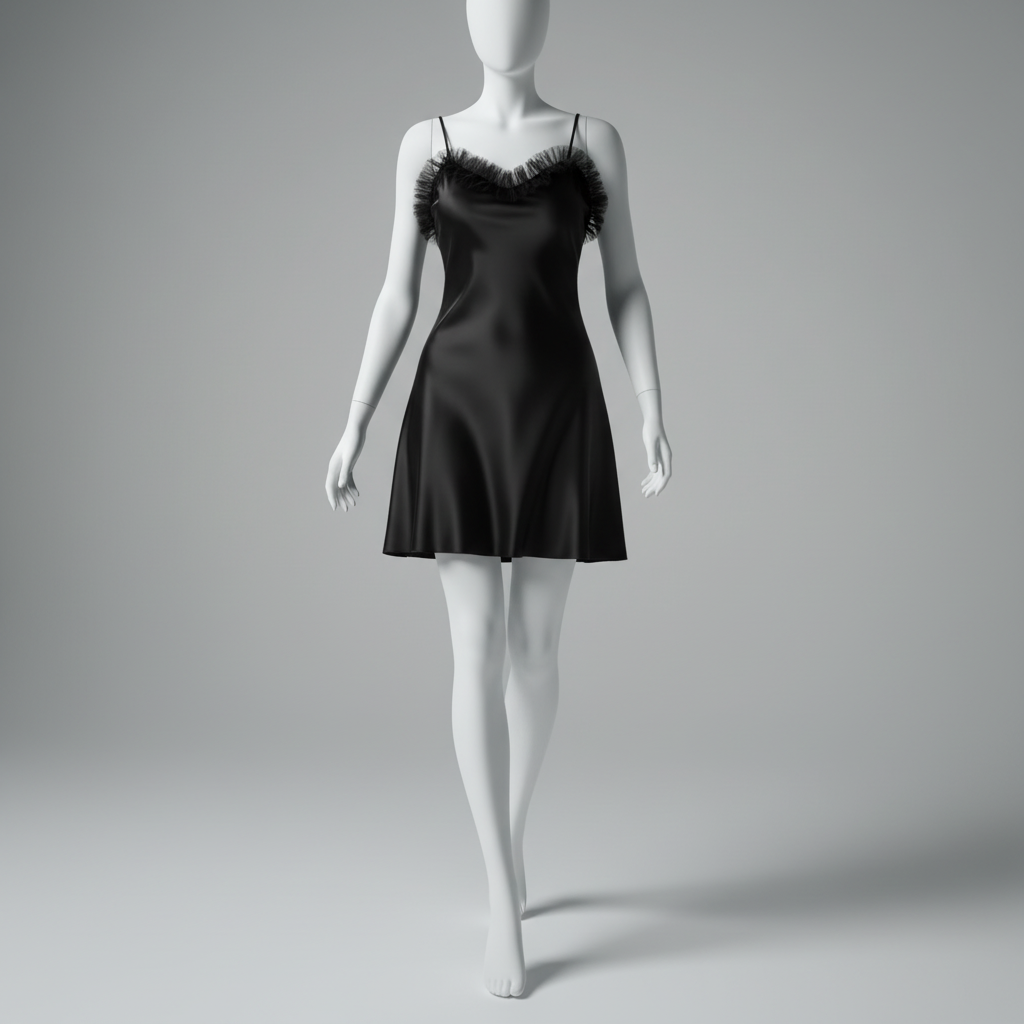 Robe de nuit satinée